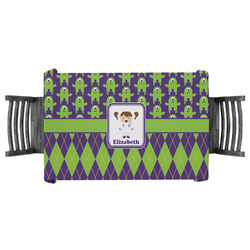Astronaut, Aliens & Argyle Tablecloth - 58"x58" (Personalized)