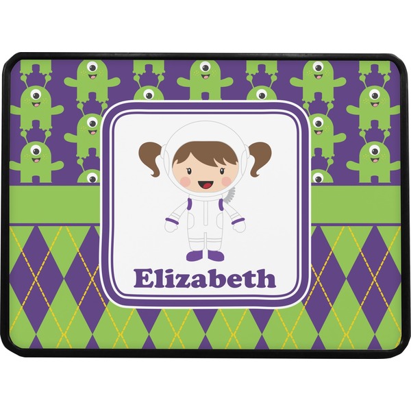 Astronaut, Aliens & Argyle Rectangular Trailer Hitch Cover (Personalized)