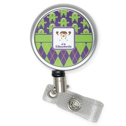 Astronaut, Aliens & Argyle Retractable Badge Reel (Personalized)