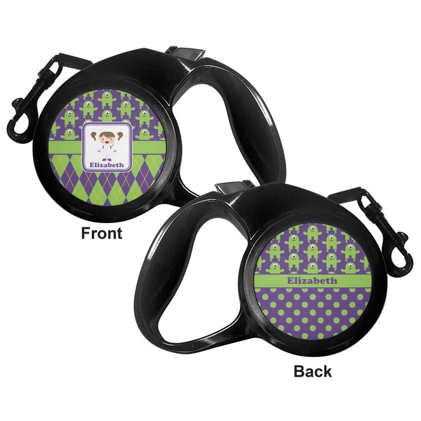 Astronaut, Aliens & Argyle Retractable Dog Leash - Small - Apvl
