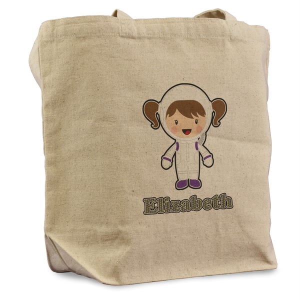 Custom Astronaut, Aliens & Argyle Reusable Cotton Grocery Bag - Single (Personalized)