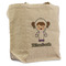 Astronaut, Aliens & Argyle Reusable Cotton Grocery Bag - Front View