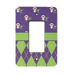 Astronaut, Aliens & Argyle Rocker Style Light Switch Cover - Single Switch