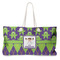 Astronaut, Aliens & Argyle Large Rope Tote Bag - Front View