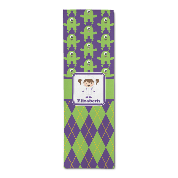 Custom Astronaut, Aliens & Argyle Runner Rug - 2.5'x8' w/ Name or Text