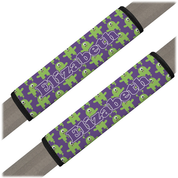 Custom Astronaut, Aliens & Argyle Seat Belt Covers (Set of 2) (Personalized)