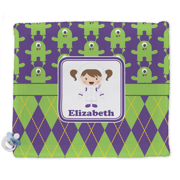 Custom Astronaut, Aliens & Argyle Security Blanket - Single Sided (Personalized)