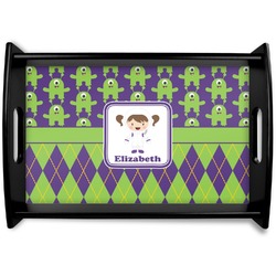 Astronaut, Aliens & Argyle Wooden Tray (Personalized)