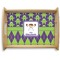 Astronaut, Aliens & Argyle Natural Wooden Tray - Large (Personalized)