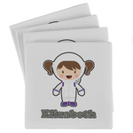 Astronaut, Aliens & Argyle Absorbent Stone Coasters - Set of 4 (Personalized)