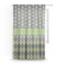 Astronaut, Aliens & Argyle Sheer Curtain With Window and Rod