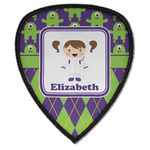 Astronaut, Aliens & Argyle Iron on Shield Patch A w/ Name or Text