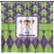 Astronaut, Aliens & Argyle Shower Curtain - Custom Size (Personalized)