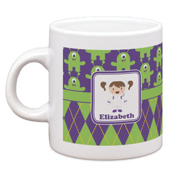 Astronaut, Aliens & Argyle Espresso Cup (Personalized)