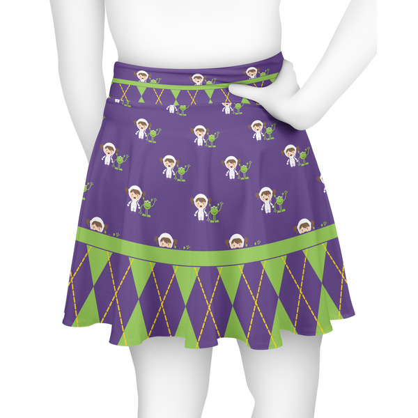 Astronaut, Aliens & Argyle Skater Skirt - Back