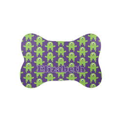 Astronaut, Aliens & Argyle Bone Shaped Dog Food Mat (Small) (Personalized)