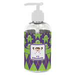 Astronaut, Aliens & Argyle Plastic Soap / Lotion Dispenser (8 oz - Small - White) (Personalized)