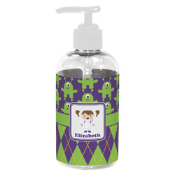 Astronaut, Aliens & Argyle Plastic Soap / Lotion Dispenser (8 oz - Small - White) (Personalized)