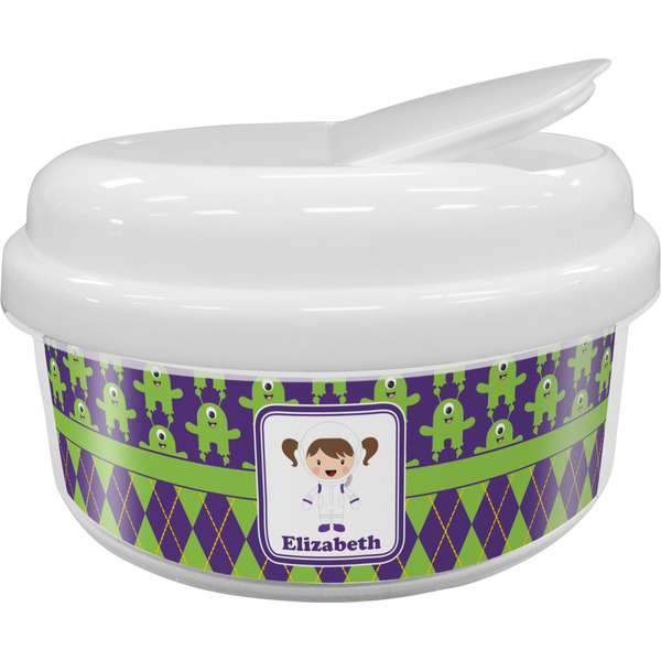 Custom Astronaut, Aliens & Argyle Snack Container (Personalized)