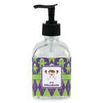 Astronaut, Aliens & Argyle Glass Soap & Lotion Bottle - Single Bottle (Personalized)