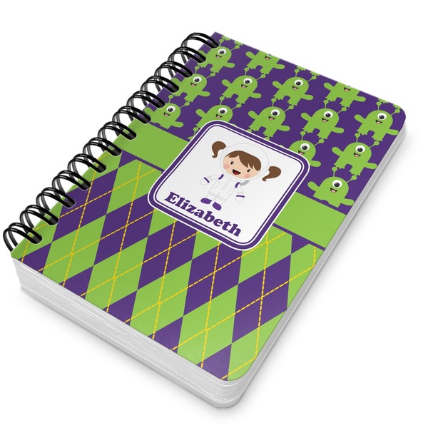 Astronaut, Aliens & Argyle Spiral Journal 5 x 7 - Main