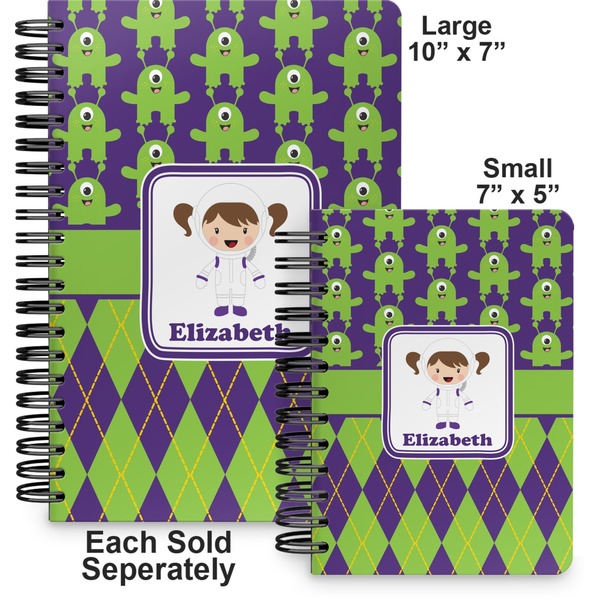 Astronaut, Aliens & Argyle Spiral Journal - Comparison