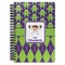 Astronaut, Aliens & Argyle Spiral Notebook (Personalized)