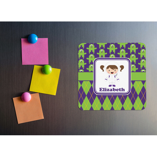 Astronaut, Aliens & Argyle Square Fridge Magnet - LIFESTYLE