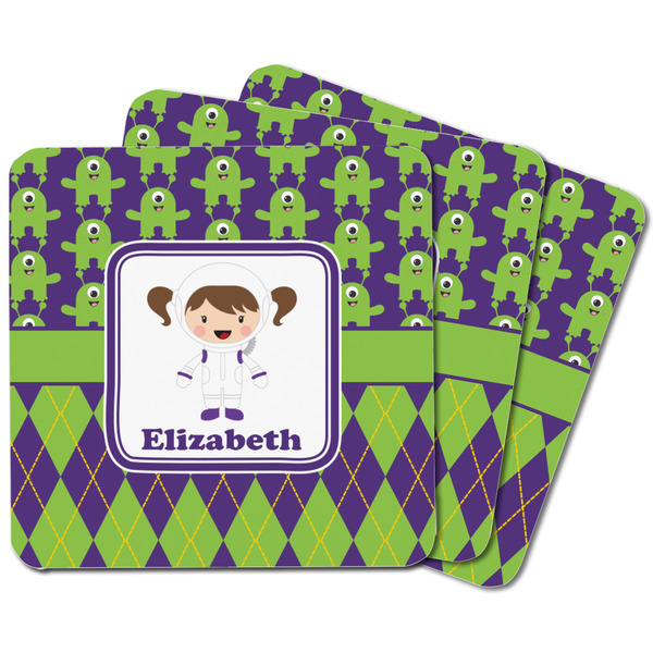 Astronaut, Aliens & Argyle Square Fridge Magnet - MAIN