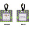 Astronaut, Aliens & Argyle Square Luggage Tag (Front + Back)