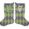 Astronaut, Aliens & Argyle Holiday Stocking - Double-Sided - Neoprene (Personalized)