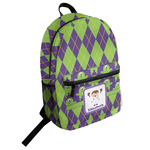 Astronaut, Aliens & Argyle Student Backpack (Personalized)