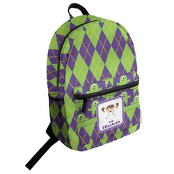 Astronaut, Aliens & Argyle Student Backpack (Personalized)