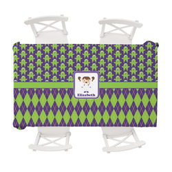 Astronaut, Aliens & Argyle Tablecloth - 58"x102" (Personalized)