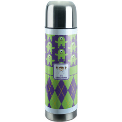 Astronaut, Aliens & Argyle Stainless Steel Thermos (Personalized)
