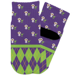 Astronaut, Aliens & Argyle Toddler Ankle Socks