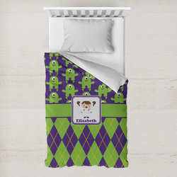 Astronaut, Aliens & Argyle Toddler Duvet Cover w/ Name or Text