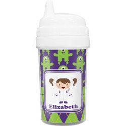 Astronaut, Aliens & Argyle Sippy Cup (Personalized)
