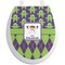 Astronaut, Aliens & Argyle Toilet Seat Decal (Personalized)