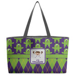 Astronaut, Aliens & Argyle Beach Totes Bag - w/ Black Handles (Personalized)