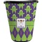 Astronaut, Aliens & Argyle Waste Basket - Single Sided (Black) (Personalized)