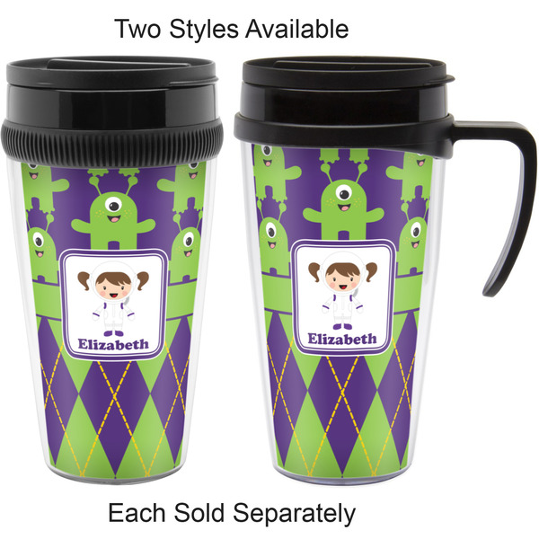 Astronaut, Aliens & Argyle Travel Mugs - with & without Handle