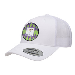 Astronaut, Aliens & Argyle Trucker Hat - White (Personalized)