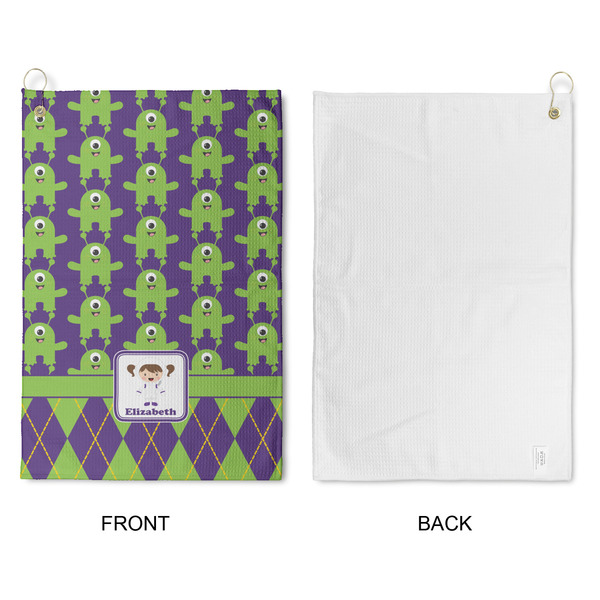 Astronaut, Aliens & Argyle Waffle Weave Golf Towel - Approval