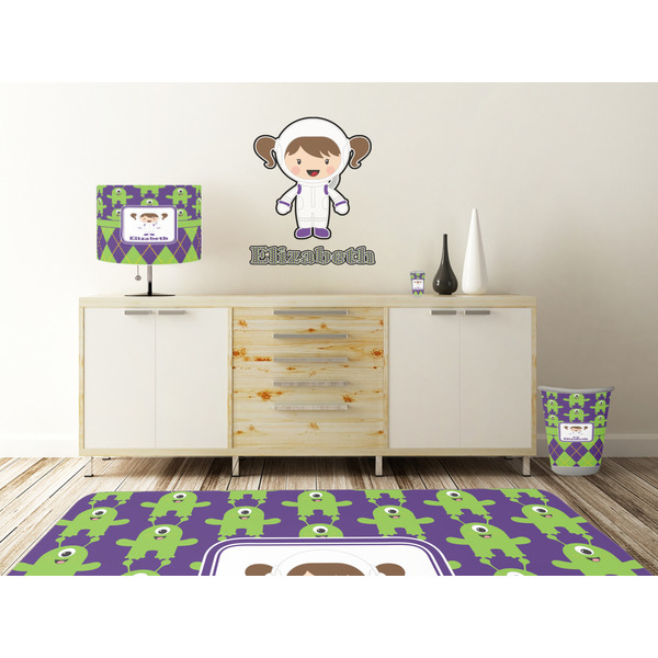 Astronaut, Aliens & Argyle Wall Graphic Decal Wooden Desk