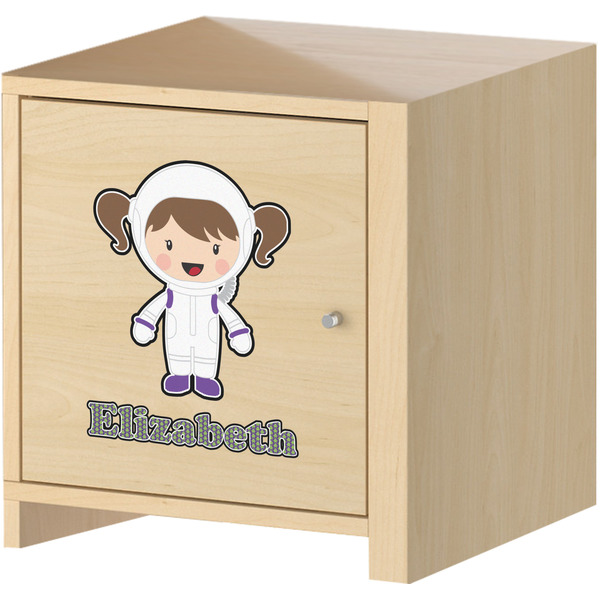 Astronaut, Aliens & Argyle Wall Graphic on Wooden Cabinet