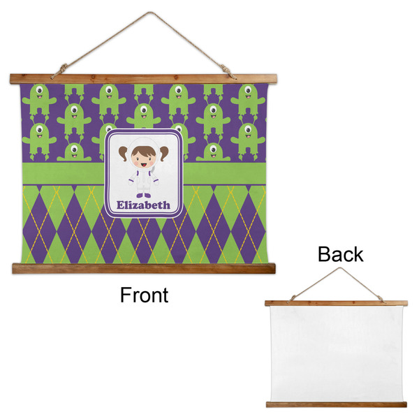 Astronaut, Aliens & Argyle Wall Hanging Tapestry - Landscape - APPROVAL