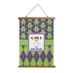 Astronaut, Aliens & Argyle Wall Hanging Tapestry (Personalized)