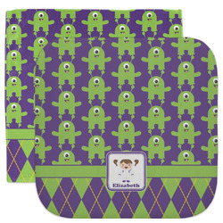 Astronaut, Aliens & Argyle Facecloth / Wash Cloth (Personalized)