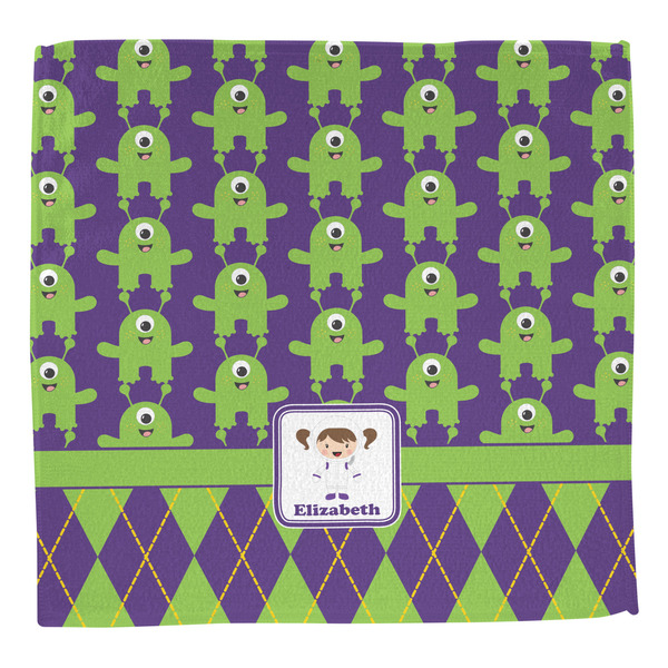 Astronaut, Aliens & Argyle Washcloth - Front - No Soap